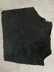 画像1: エレファントレザー　ブラック　ゾウ革　象革　エキゾチックレザー (1)