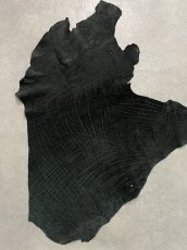 画像1: エレファントレザー　ブラック　ゾウ革　象革　エキゾチックレザー (1)