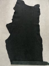 画像1: エレファントレザー　ブラック　ゾウ革　象革　エキゾチックレザー (1)