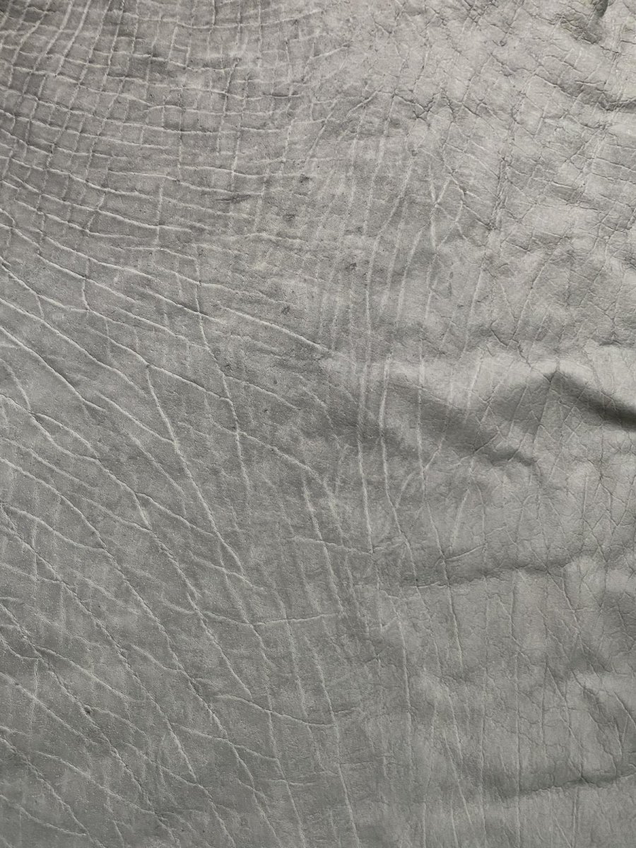 画像4: エレファントレザー　グレー　ゾウ革　象革　エキゾチックレザー (4)