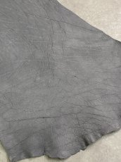 画像3: エレファントレザー　グレー　ゾウ革　象革　エキゾチックレザー (3)