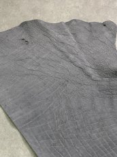 画像2: エレファントレザー　グレー　ゾウ革　象革　エキゾチックレザー (2)