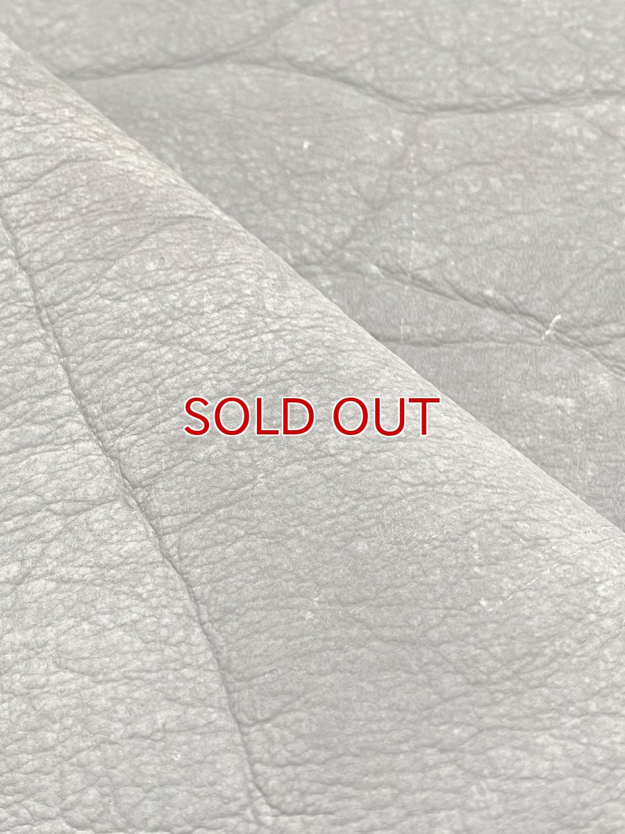 画像8: エレファントレザー　グレー　ゾウ革　象革　耳　エキゾチックレザー (8)