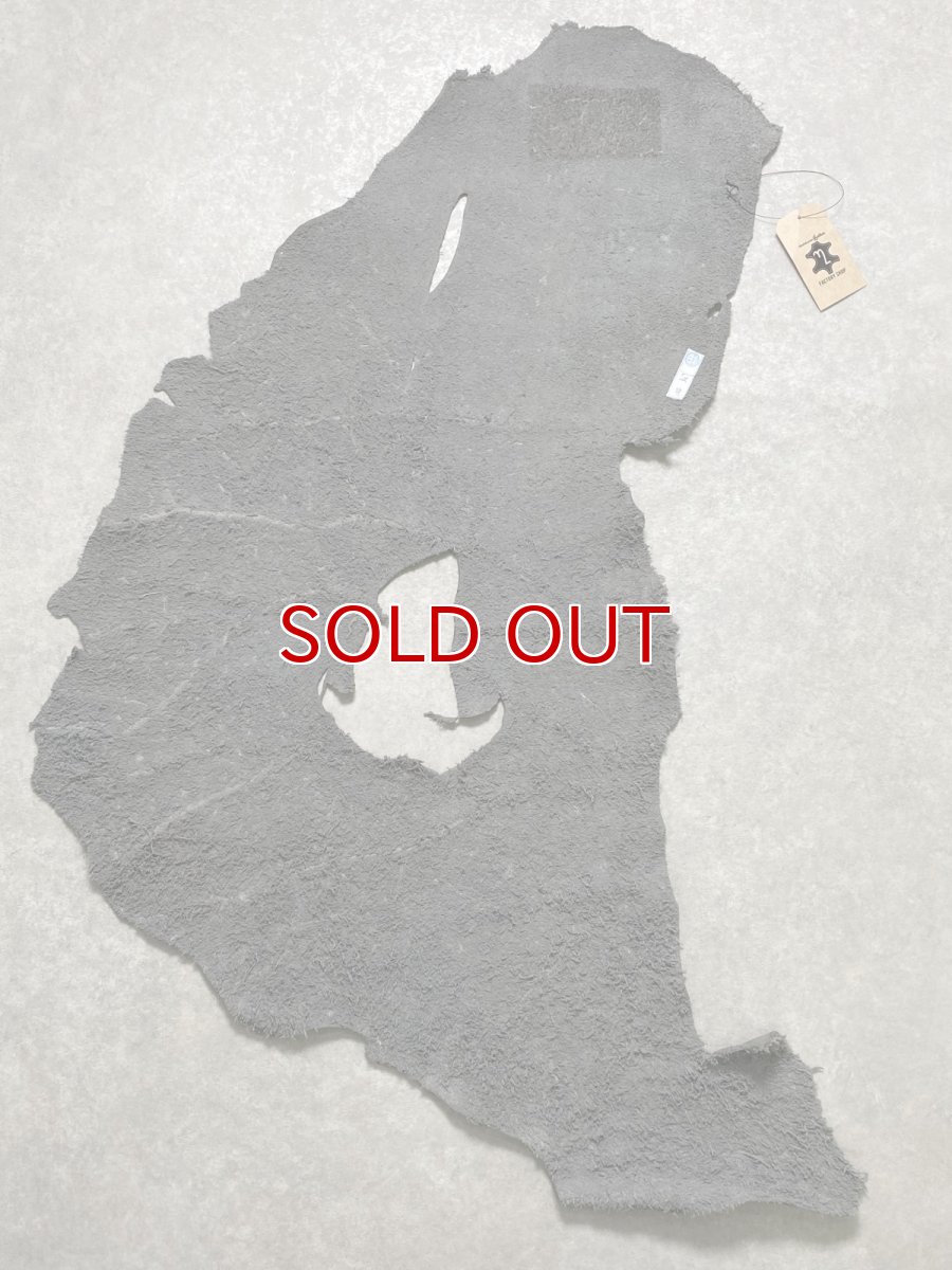 画像10: エレファントレザー　グレー　ゾウ革　象革　耳　エキゾチックレザー (10)