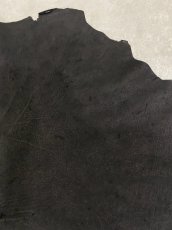画像7: エレファントレザー　ブラック　ゾウ革　象革　耳　エキゾチックレザー (7)