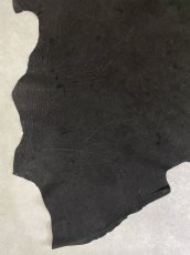 画像8: エレファントレザー　ブラック　ゾウ革　象革　耳　エキゾチックレザー (8)