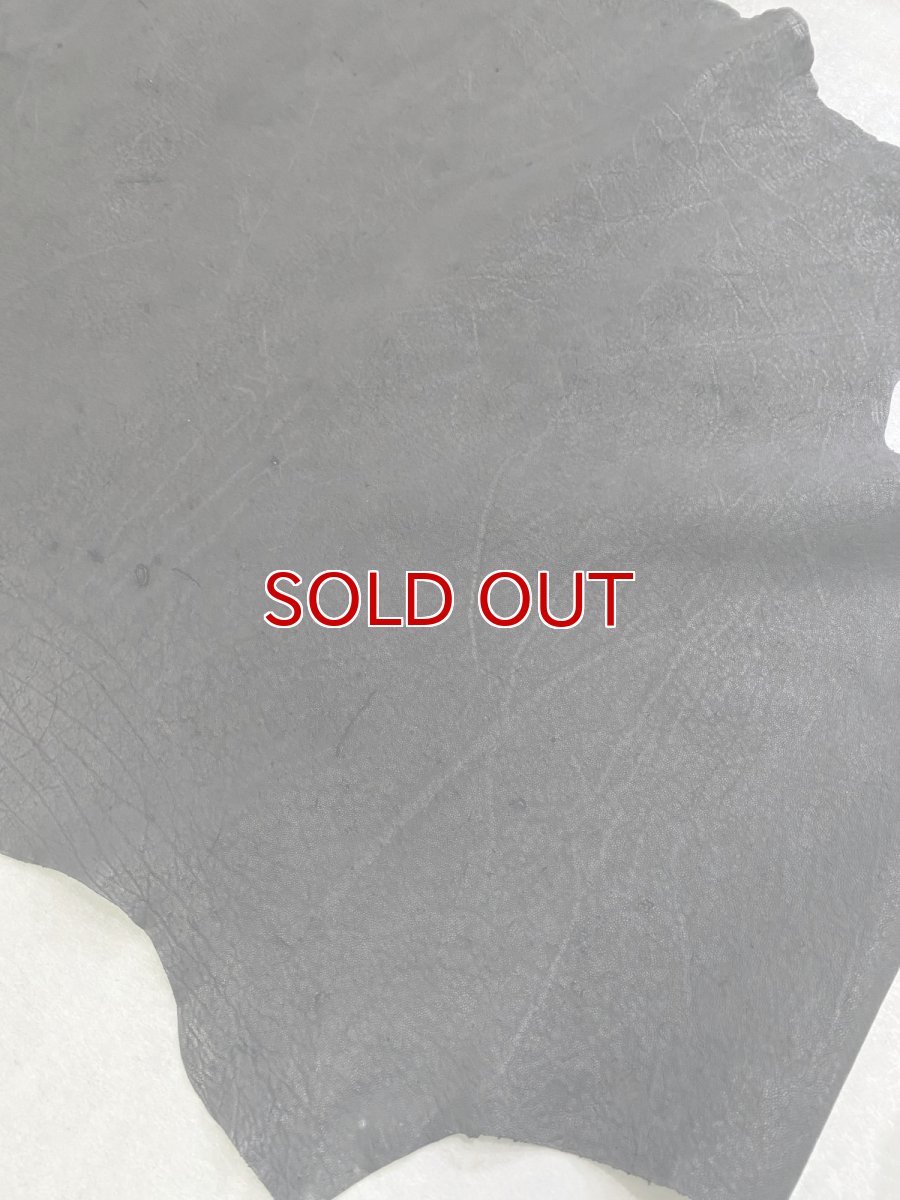 画像5: エレファントレザー　ブラック　ゾウ革　象革　耳　エキゾチックレザー (5)