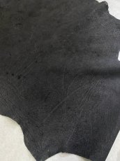 画像5: エレファントレザー　ブラック　ゾウ革　象革　耳　エキゾチックレザー (5)