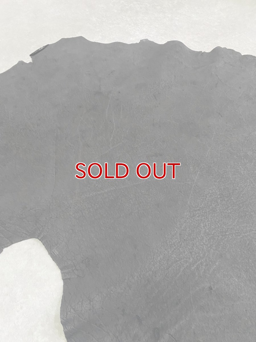 画像3: エレファントレザー　ブラック　ゾウ革　象革　耳　エキゾチックレザー (3)