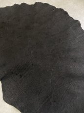画像4: エレファントレザー　ブラック　ゾウ革　象革　耳　エキゾチックレザー (4)