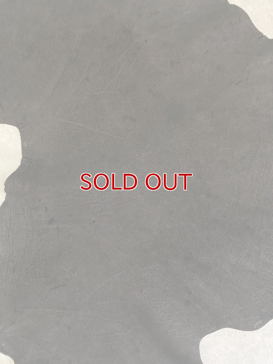 画像2: エレファントレザー　ブラック　ゾウ革　象革　耳　エキゾチックレザー (2)