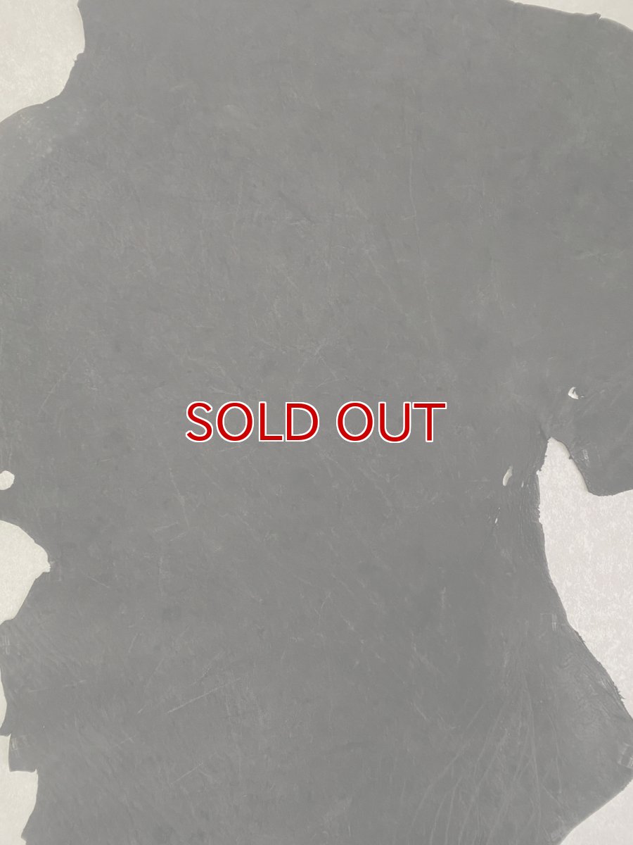 画像2: エレファントレザー　ブラック　ゾウ革　象革　耳　エキゾチックレザー (2)