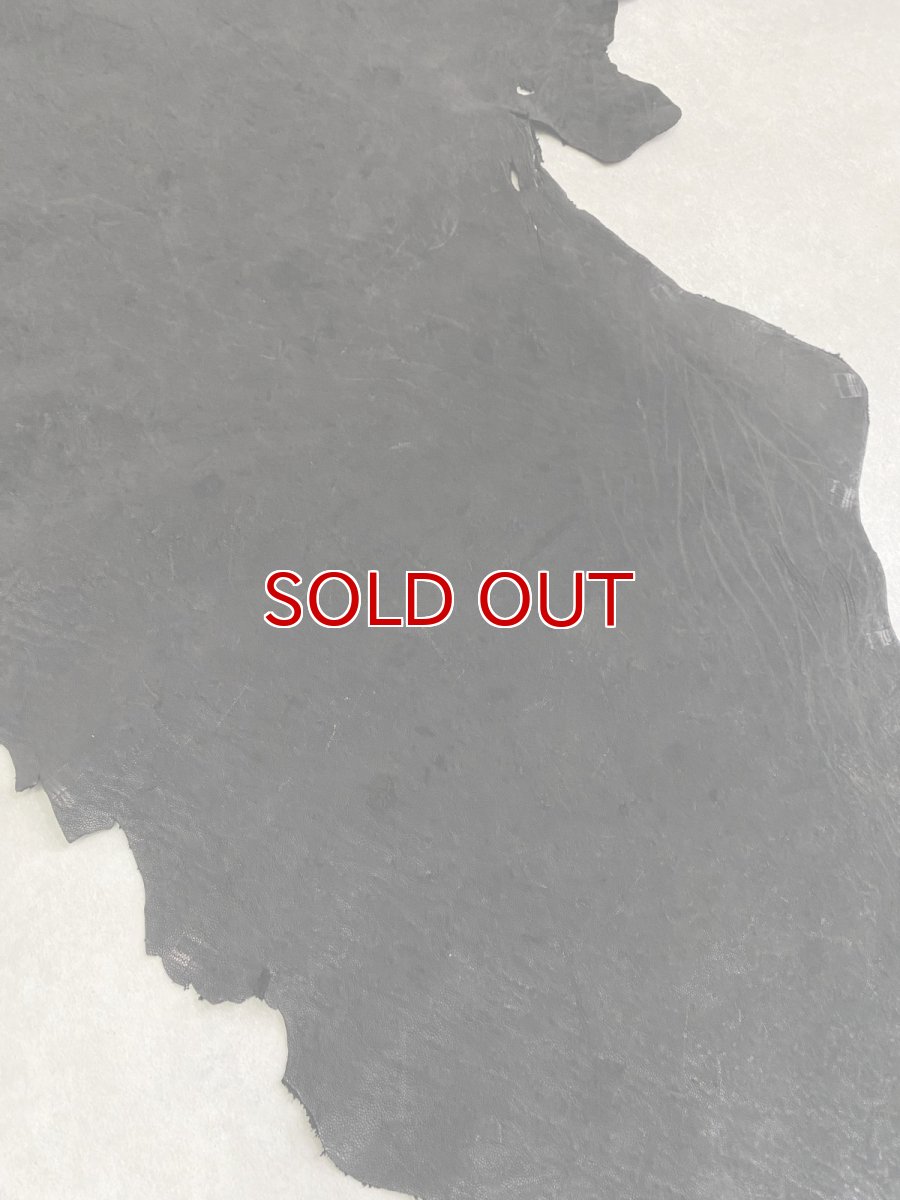 画像8: エレファントレザー　ブラック　ゾウ革　象革　耳　エキゾチックレザー (8)