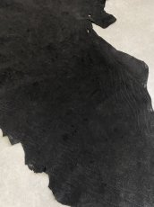 画像8: エレファントレザー　ブラック　ゾウ革　象革　耳　エキゾチックレザー (8)