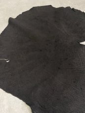 画像2: エレファントレザー　ブラック　ゾウ革　象革　耳　エキゾチックレザー (2)