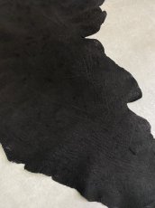 画像3: エレファントレザー　ブラック　ゾウ革　象革　耳　エキゾチックレザー (3)