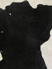 画像4: エレファントレザー　ブラック　ゾウ革　象革　耳　エキゾチックレザー (4)