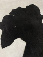 画像6: エレファントレザー　ブラック　ゾウ革　象革　耳　エキゾチックレザー (6)