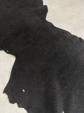 画像7: エレファントレザー　ブラック　ゾウ革　象革　耳　エキゾチックレザー (7)