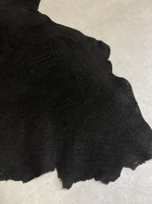 画像8: エレファントレザー　ブラック　ゾウ革　象革　耳　エキゾチックレザー (8)