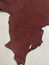 画像4: エレファントレザー　ボルドー　ゾウ革　象革　耳　エキゾチックレザー (4)