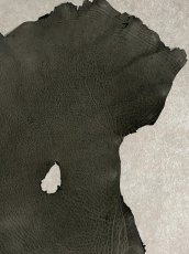 画像5: エレファントレザー　ダークグレー　ゾウ革　象革　耳　エキゾチックレザー (5)
