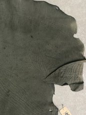 画像3: エレファントレザー　ダークグレー　ゾウ革　象革　耳　エキゾチックレザー (3)