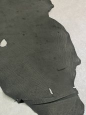 画像3: エレファントレザー　ダークグレー　ゾウ革　象革　耳　エキゾチックレザー (3)