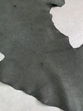画像3: エレファントレザー　ダークグレー　ゾウ革　象革　耳　エキゾチックレザー (3)