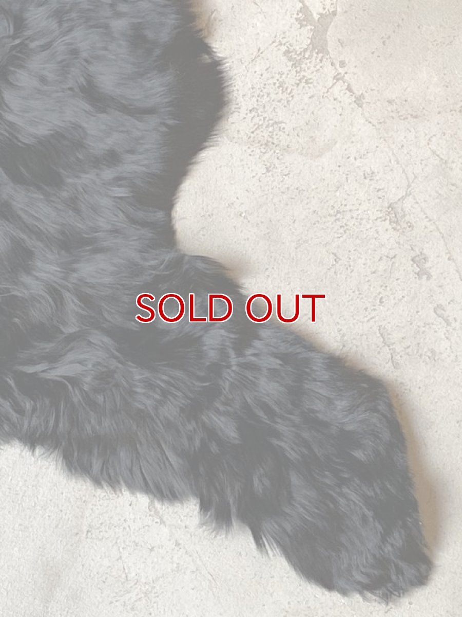 画像7: アルパカ毛皮　ブラック (7)