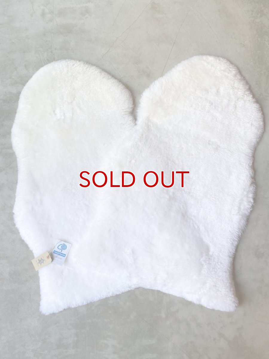 画像5: ムートン毛皮　1匹サイズ　ホワイト　羊毛皮　羊毛　天然　敷物　ラグ (5)