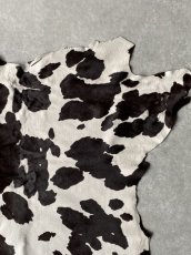 画像4: 牛 ヘアーカーフ　ホルスタイン柄　ダークブラウン×ホワイト　毛皮　牛カーフ毛付き (4)