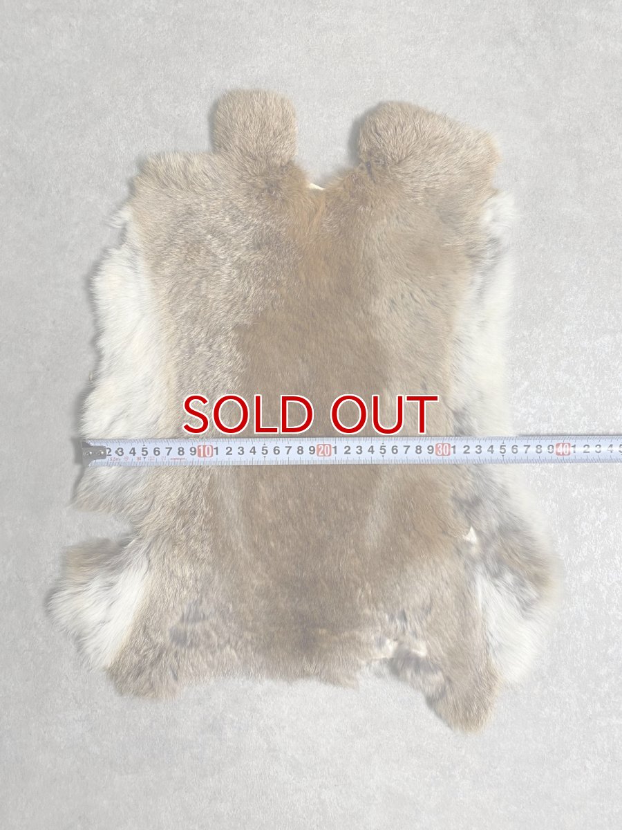 画像3: ラビットファー　キャメルナチュラル　うさぎ毛皮　Lサイズ (3)