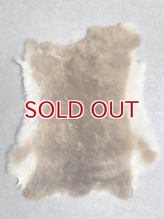 ラビットファー/うさぎ毛皮/ウサギ毛皮【革とレザークラフト革