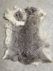 画像1: ラビットファー　チンチラ　うさぎ毛皮　Sサイズ (1)