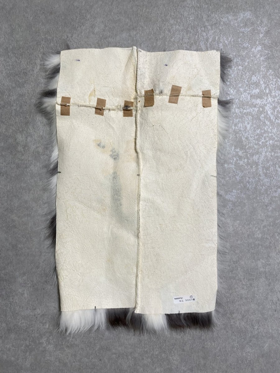 画像5: ラビットファー　ブチ　うさぎ毛皮 (5)