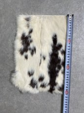 画像3: ラビットファー　ブチ　うさぎ毛皮 (3)