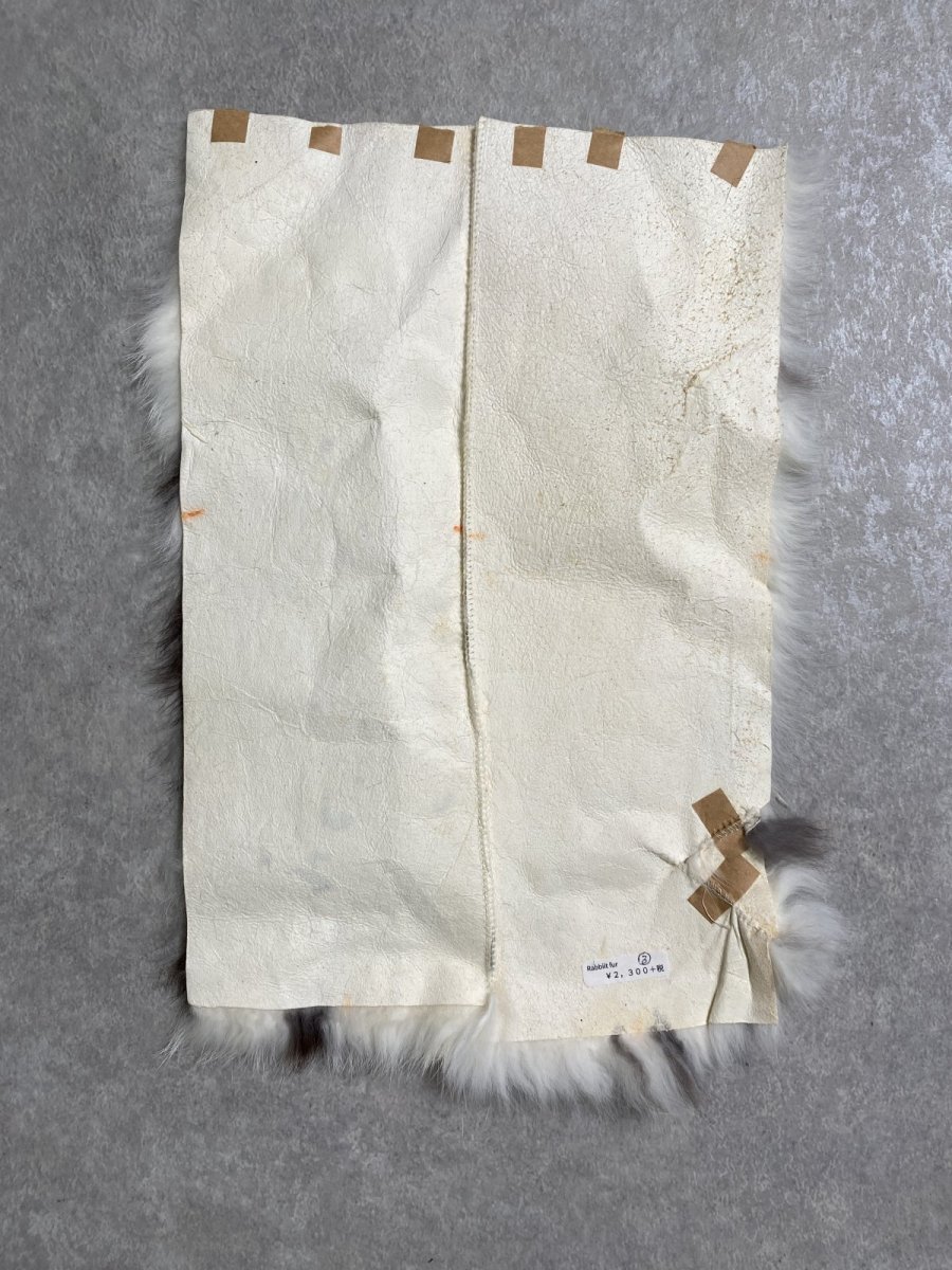 画像5: ラビットファー　ブチ　うさぎ毛皮 (5)