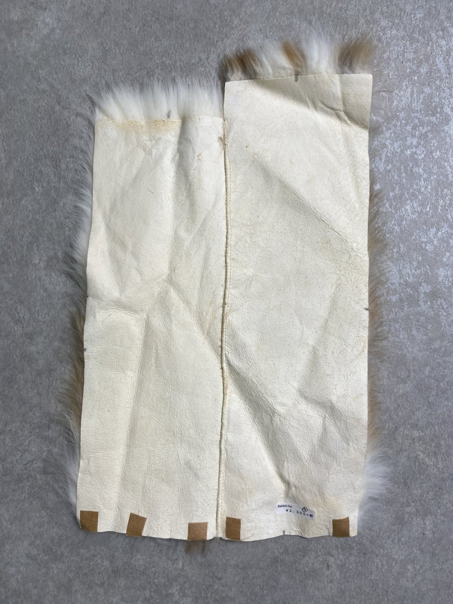 画像5: ラビットファー　ブチ　うさぎ毛皮 (5)