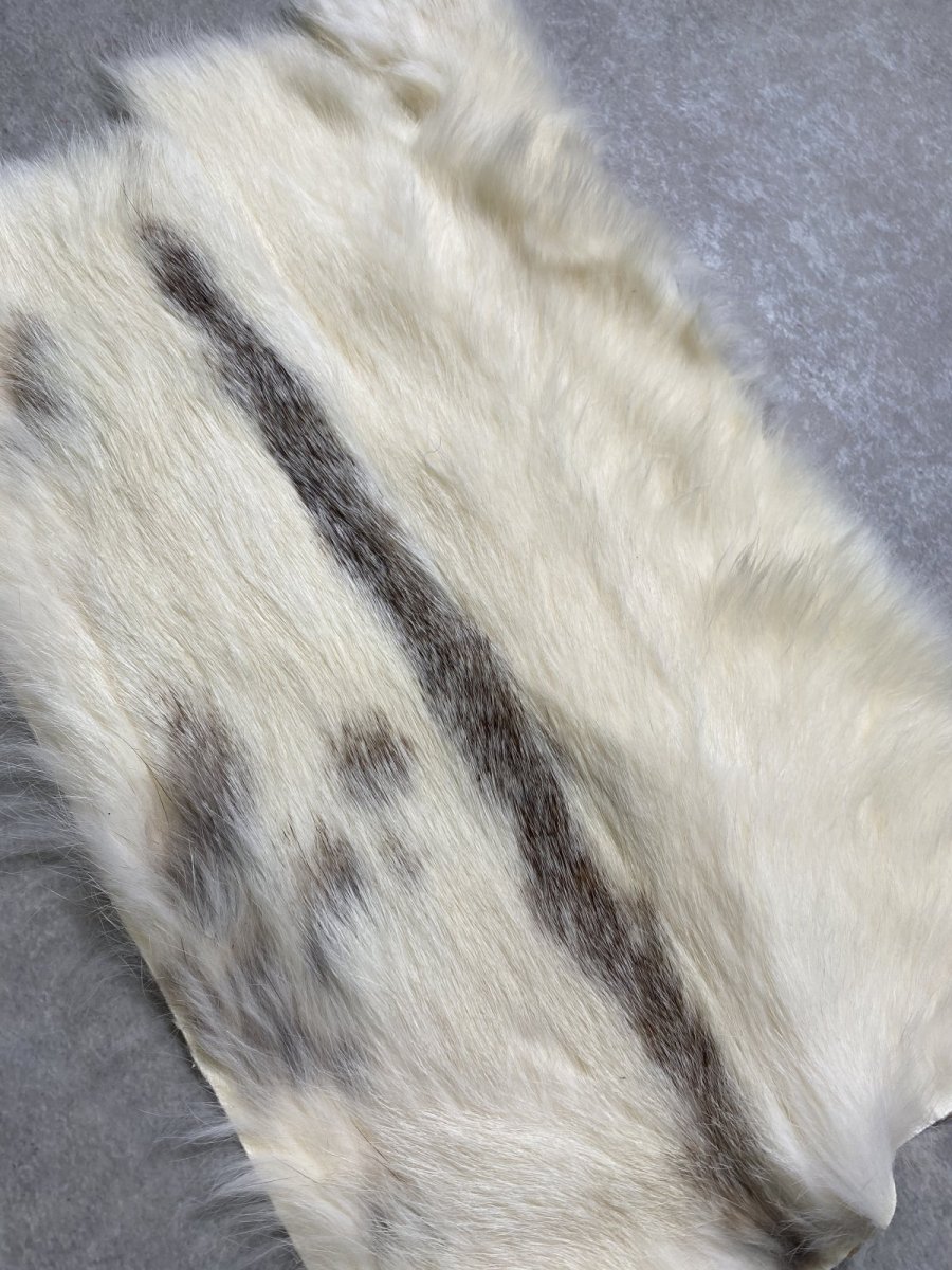 画像2: ラビットファー　ブチ　うさぎ毛皮 (2)