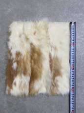 画像3: ラビットファー　ブチ　うさぎ毛皮 (3)