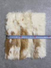 画像4: ラビットファー　ブチ　うさぎ毛皮 (4)