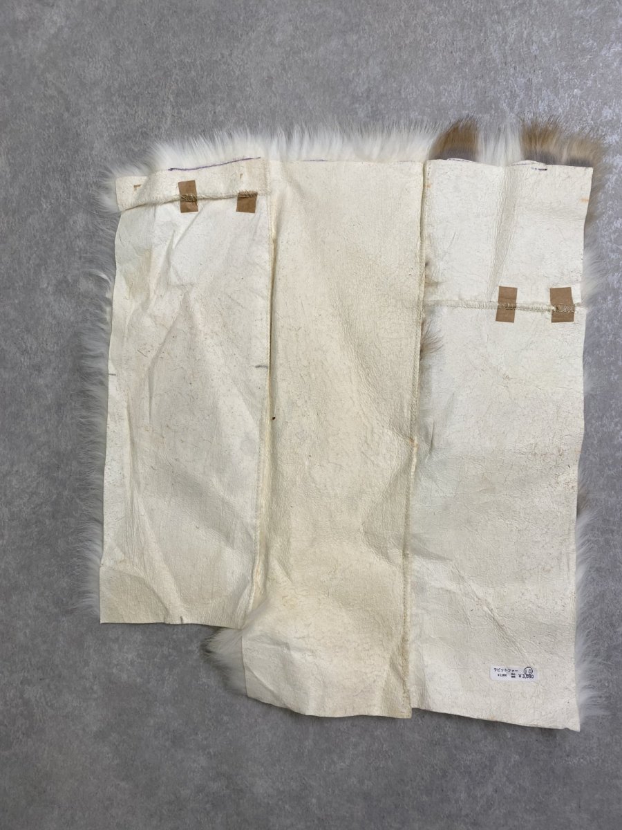 画像5: ラビットファー　ブチ　うさぎ毛皮 (5)