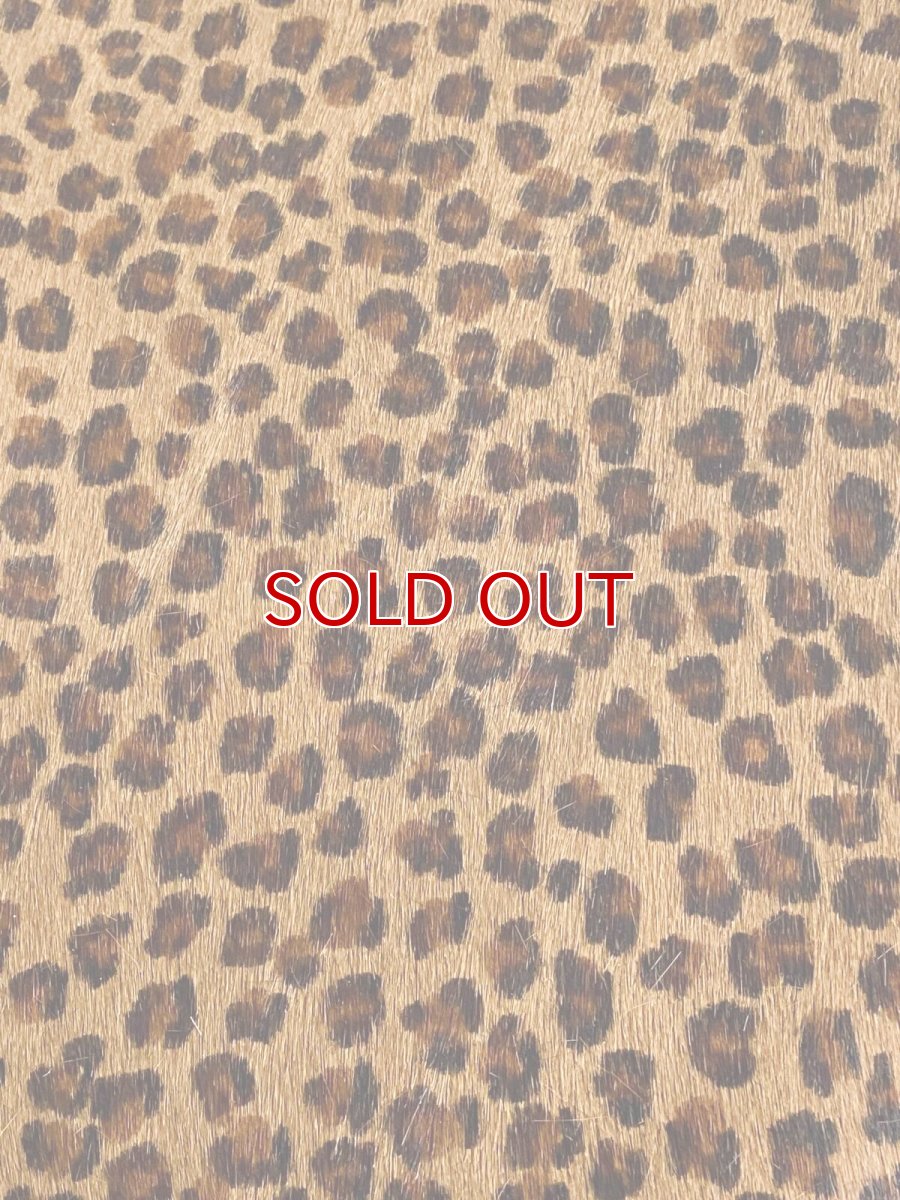 画像6: ヘアカウ　ヒョウ柄A　毛皮　A４サイズ　カットレザー　牛革毛付き (6)