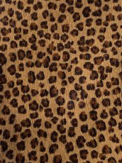 画像2: ヘアカウ　ヒョウ柄　毛皮　A４サイズ　カットレザー　牛革毛付き (2)