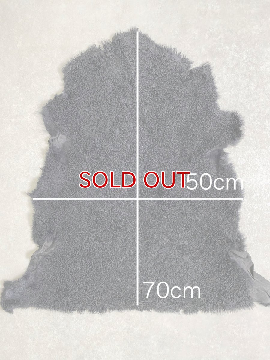 画像9: ムートン毛皮　Wフェイス　巻き毛　ブラック (9)