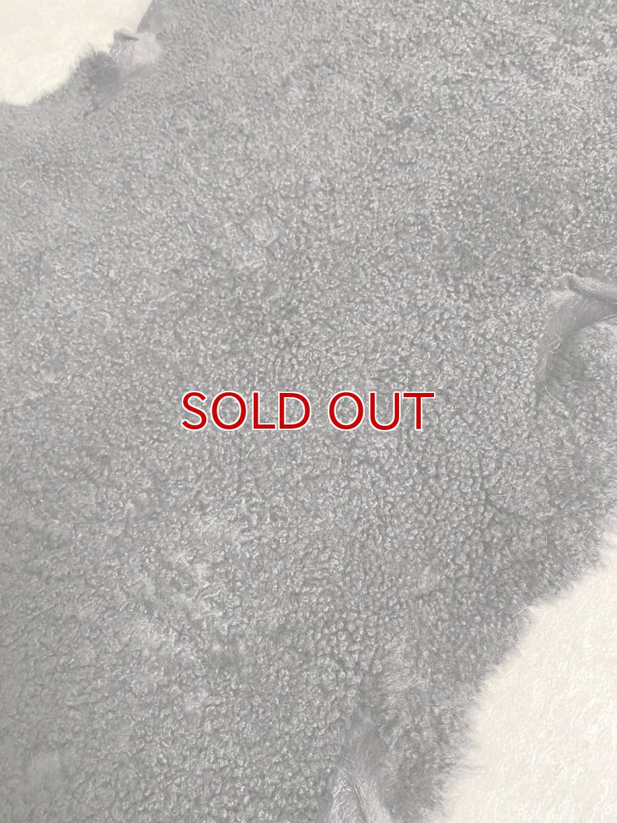 画像4: ムートン毛皮　Wフェイス　巻き毛　ブラック (4)