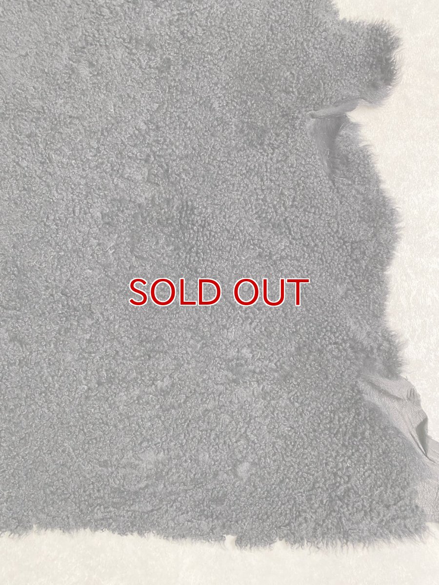 画像7: ムートン毛皮　Wフェイス　巻き毛　ブラック (7)