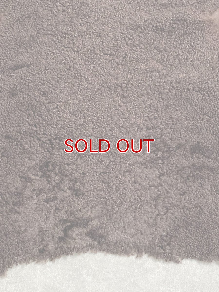 画像7: ムートン毛皮 Wフェイス 巻き毛 ブラウン (7)