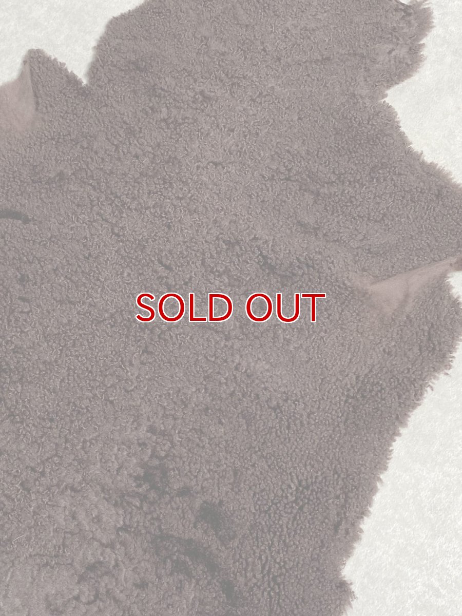 画像3: ムートン毛皮 Wフェイス 巻き毛 ブラウン (3)